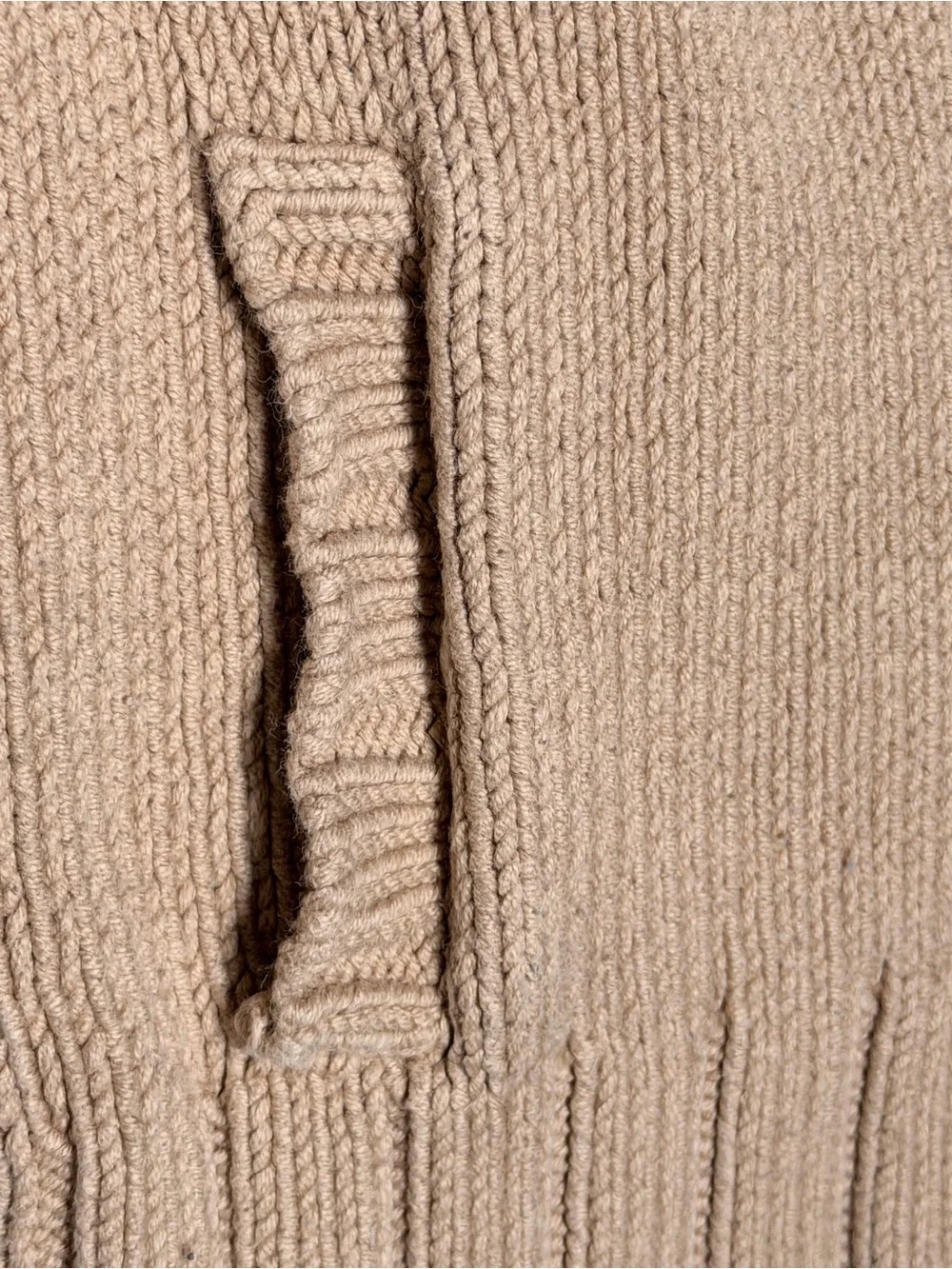 GAP Tan Shawl Collar Button Grandpa Cardigan